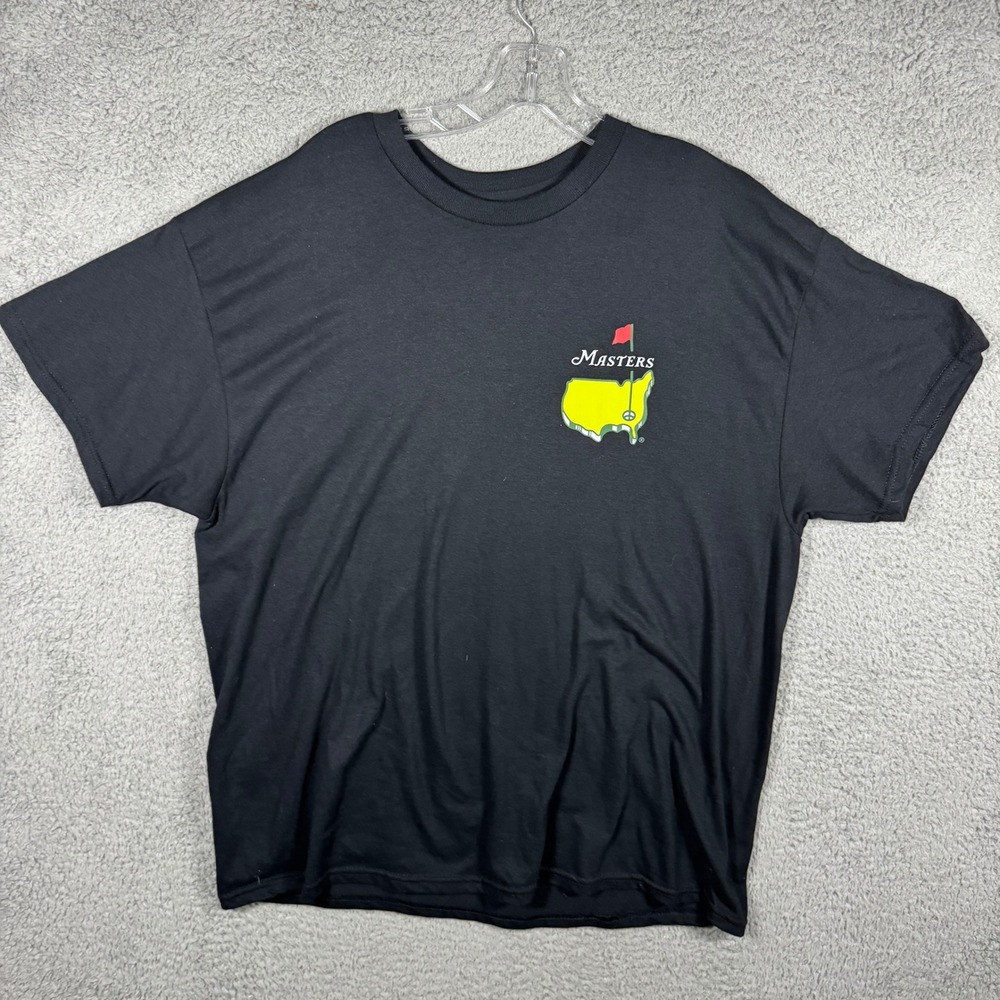 Gildan Masters Augusta National Golf Club Course Map T-Shirt Black XL